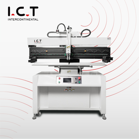 ICT-P12 |Hoge precisie semi-automatische SMT-schermstencilprinter in SMD-assemblagelijn