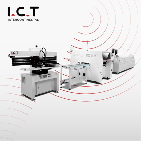 ICT |Voordelige semi-automatische SMT LED-productielijn van hoge kwaliteit
