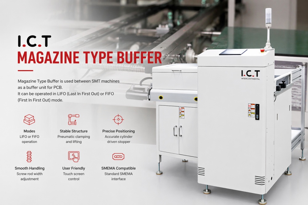 I.C.T PCB Magazine Type Buffer ICT PCB-magazijntypebuffer