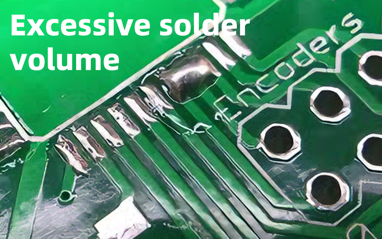 1.1 Repeated insufficient:excessive solder volume 1.1 Herhaaldelijk onvoldoende: overmatig soldeervolume