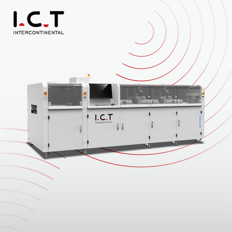ICT-SS550P2 |Geavanceerde online 3 soldeerpot selectieve golfsoldeermachine Fabrieksprijs