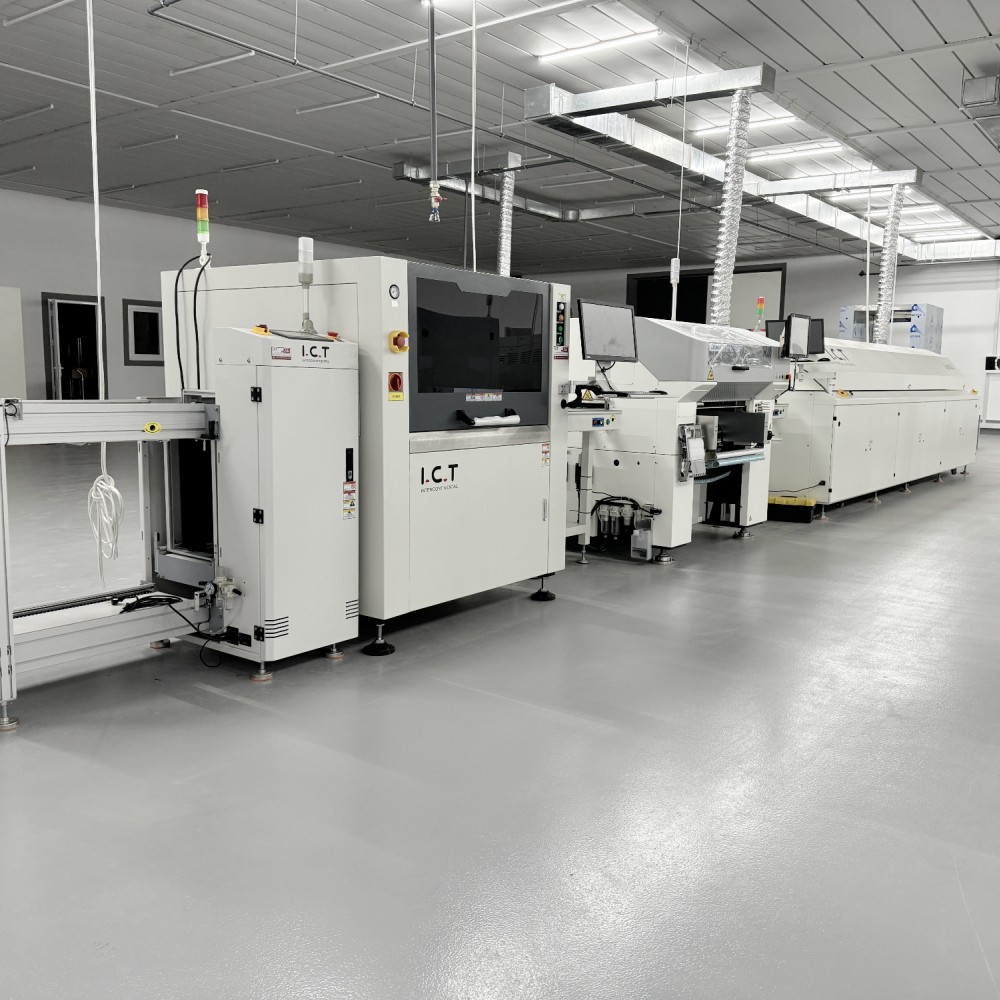 ICT-5134 | Online volautomatische soldeerpastaprinter SMT-machine voor LED
