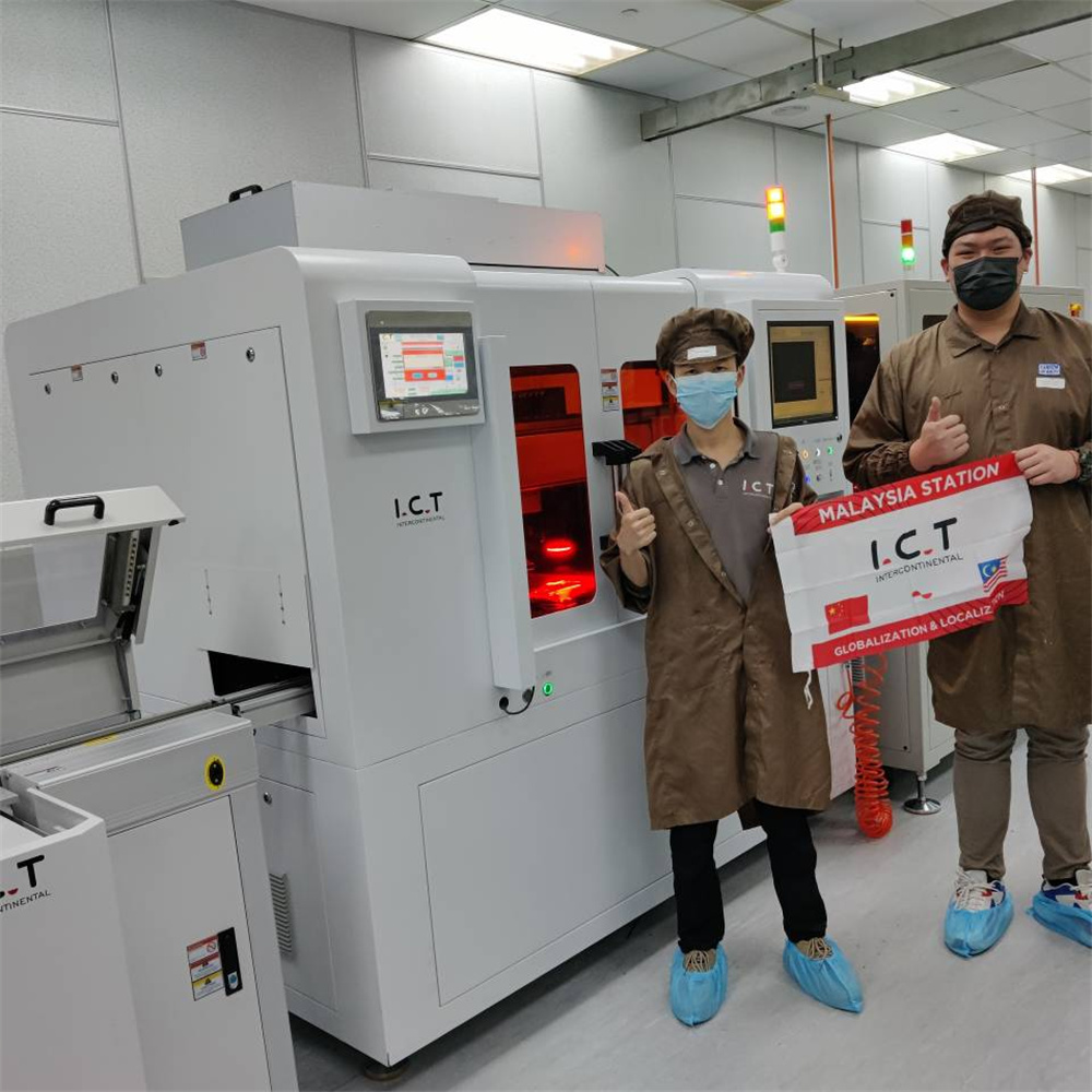 ICT | Automatische substraatverdeelsysteem PCB-lasersnijmachine