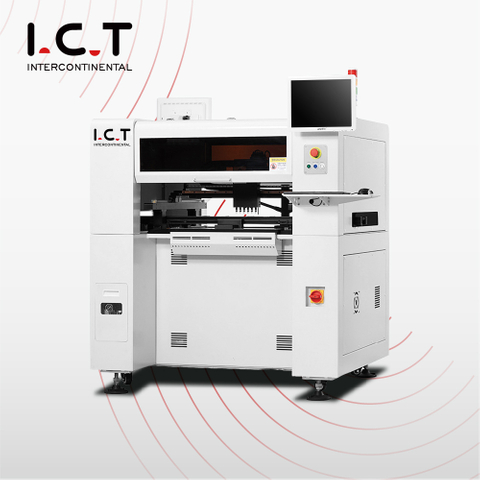 ICT |LED SMT pneumatische LED-buislamp 4-kops still-body pick-and-place-machine