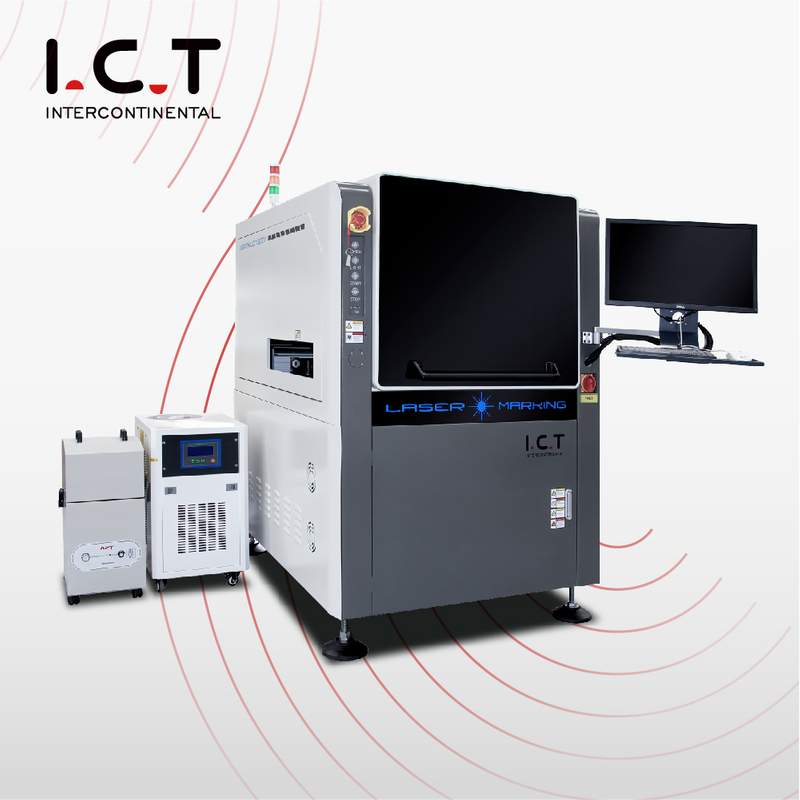 ICT |Co2 100w glasvezel Galvo lasermarkeermachine