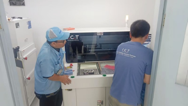 ICT Technische ondersteuning voor PCBA -routermachine voor EMS in Indonesië.