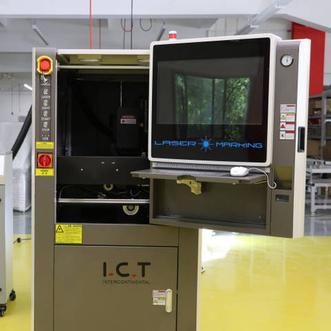 ICT | Ingesloten vezel Led-lamp laserprinten en snijden Markeringsmachine