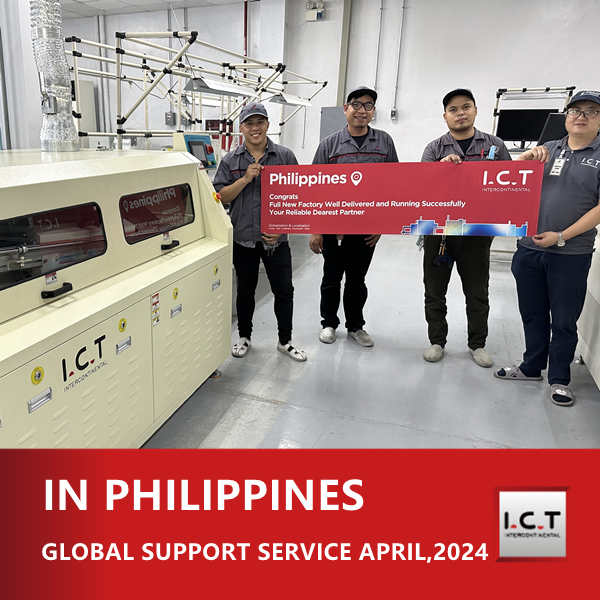 ICT Wereldwijde technische ondersteuning voor golfsoldeermachines in de Filipijnen