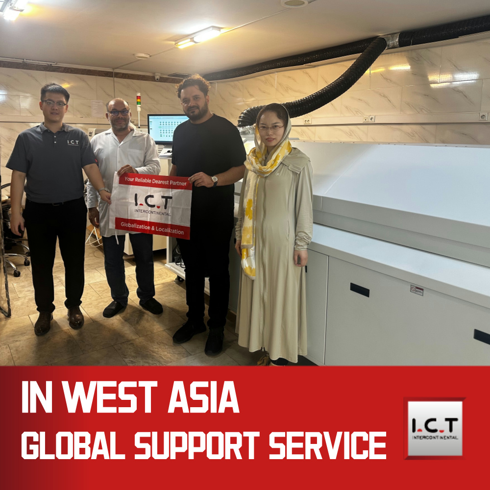 ICT | 9 Zones SMT Infrarood Reflow Oven SMT Assemblagemachine Prijs