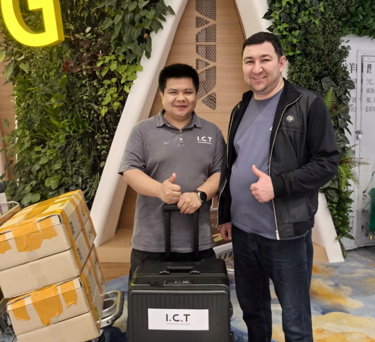 ICT-ingenieur arriveert in Oezbekistan voor installatie van SMT-productielijn