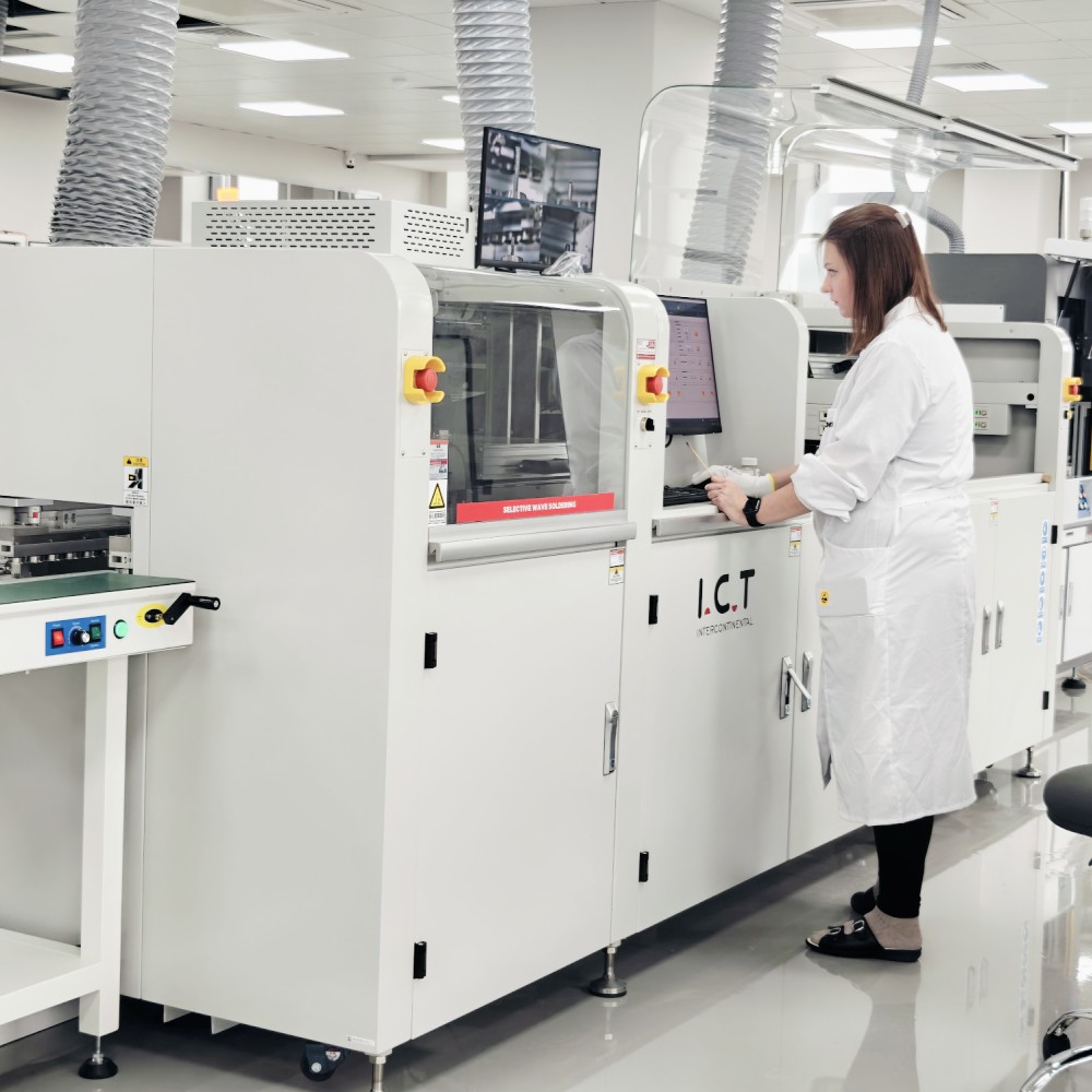 ICT | Bench Top Economisch Bedien loodvrije golfsoldeermachine