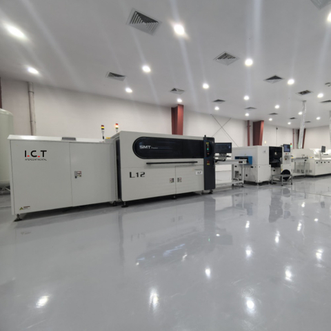 ICT | 1200 mm led-pcb volautomatische pasta-soldeerdrukmachine