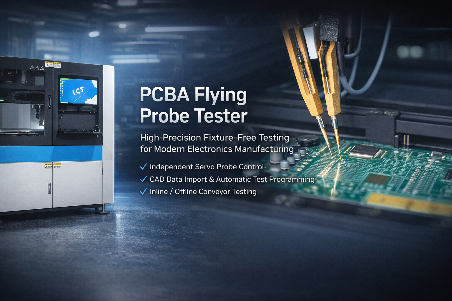 ICT-A40 PCBA Flying Probe-tester