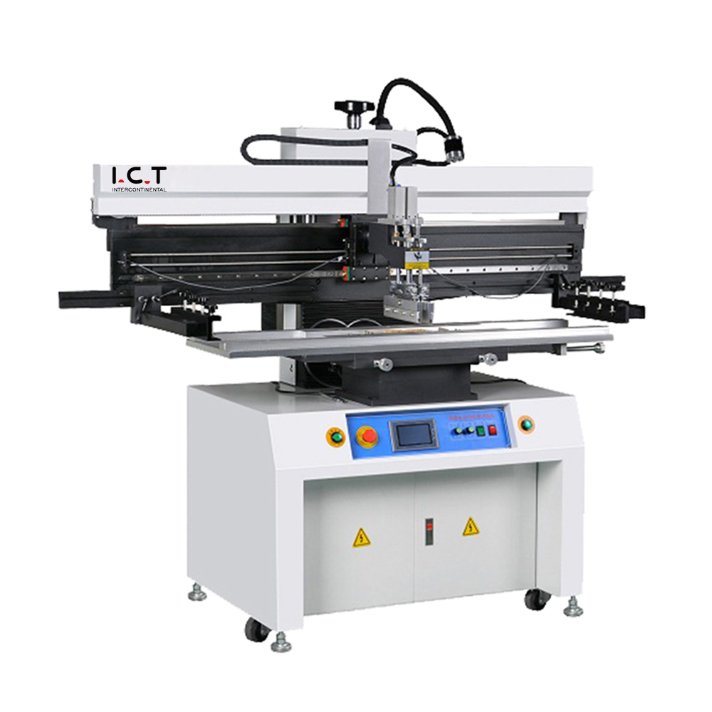 ICT-P12 |Hoge precisie semi-automatische SMT-schermstencilprinter in SMD-assemblagelijn