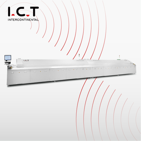 ICT |SMT Reflow Oven Transportketting 6 Zone Touchscreen Reflow PCB in Oven