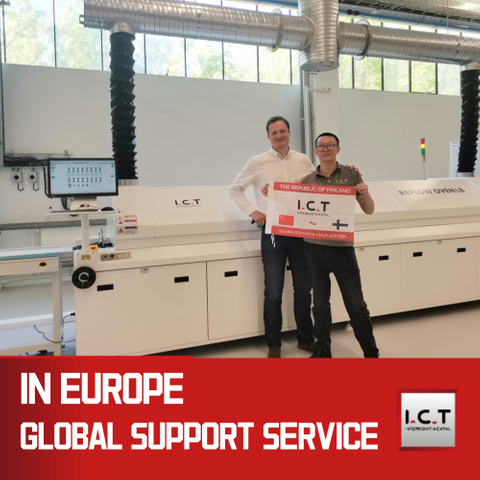 ICT | Op hoog niveau geleide speciale vacuümreflowoven Shmema SMT-assemblagemachine