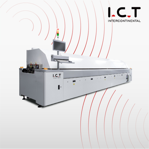 ICT |Hetelucht-reflow-oven Soldeer-reflow in oven China Fabrikant