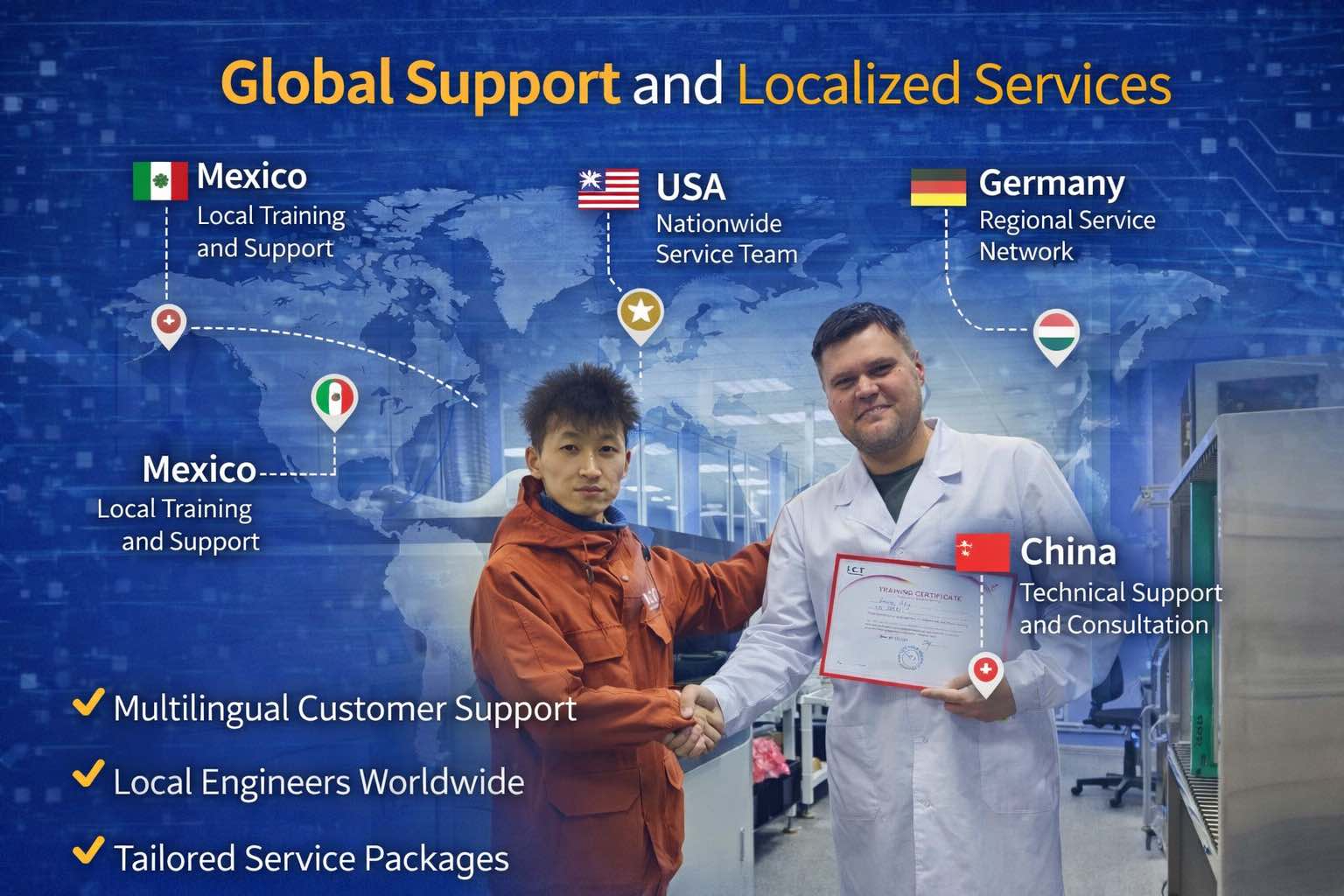 9. Wereldwijde ondersteuning en gelokaliseerde services