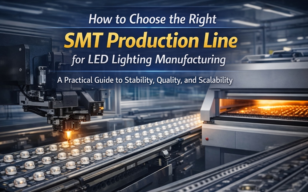 Hoe u een SMT-productielijn kiest voor de productie van LED-verlichting