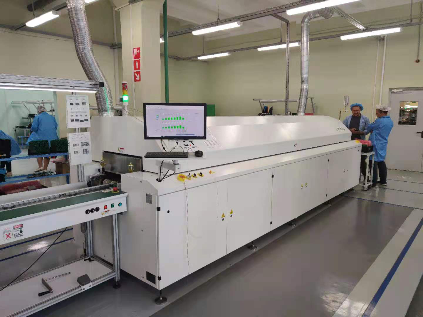 12 zones SMT Reflow-soldeerovenmachine