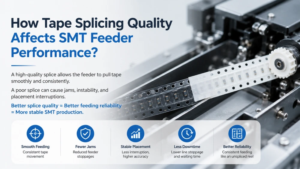 Hoe de kwaliteit van tape-splitsing de prestaties van de SMT-feeder be&iuml;nvloedt.webp