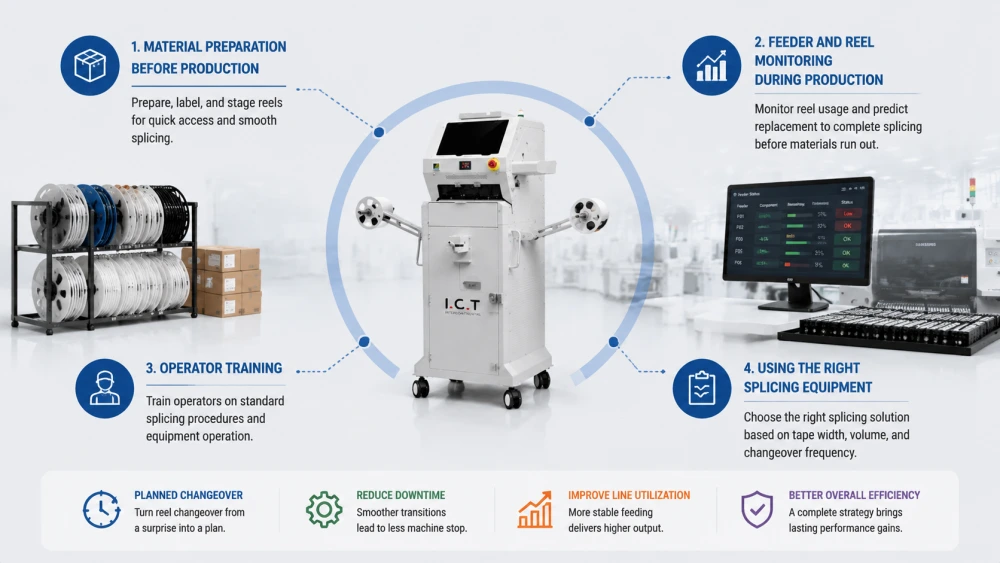 Waar een SMT-splicingmachine past in een strategie voor het verminderen van downtime.webp