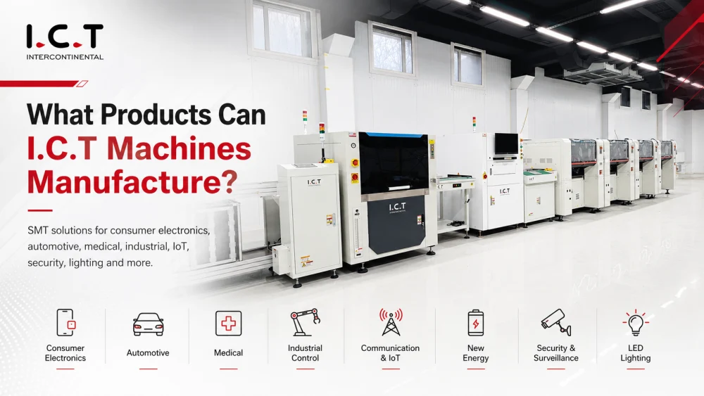 Welke soorten producten kunnen ICT SMT-machines Manufacture.webp