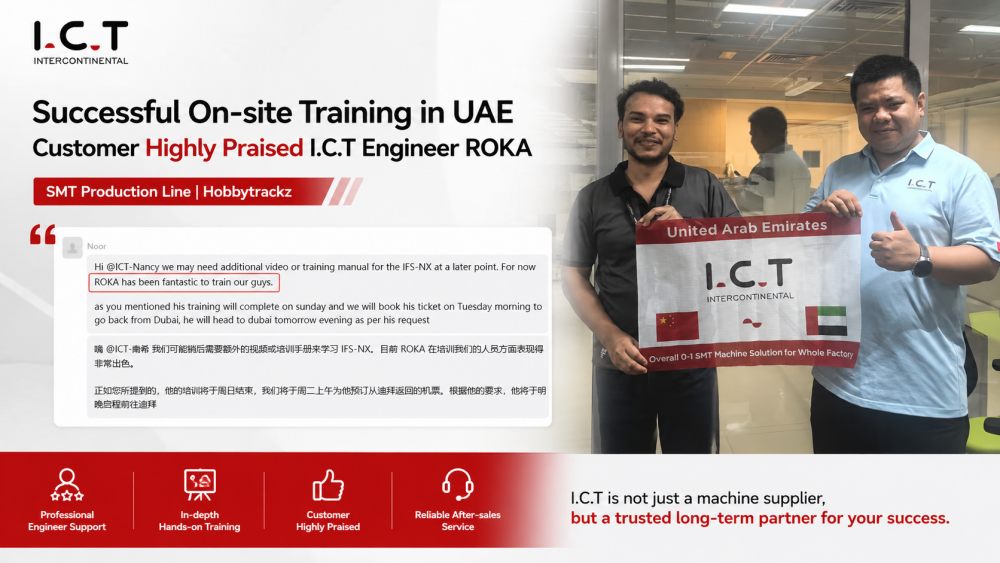 Klant uit de VAE prijst ICT SMT Line Training.jpg