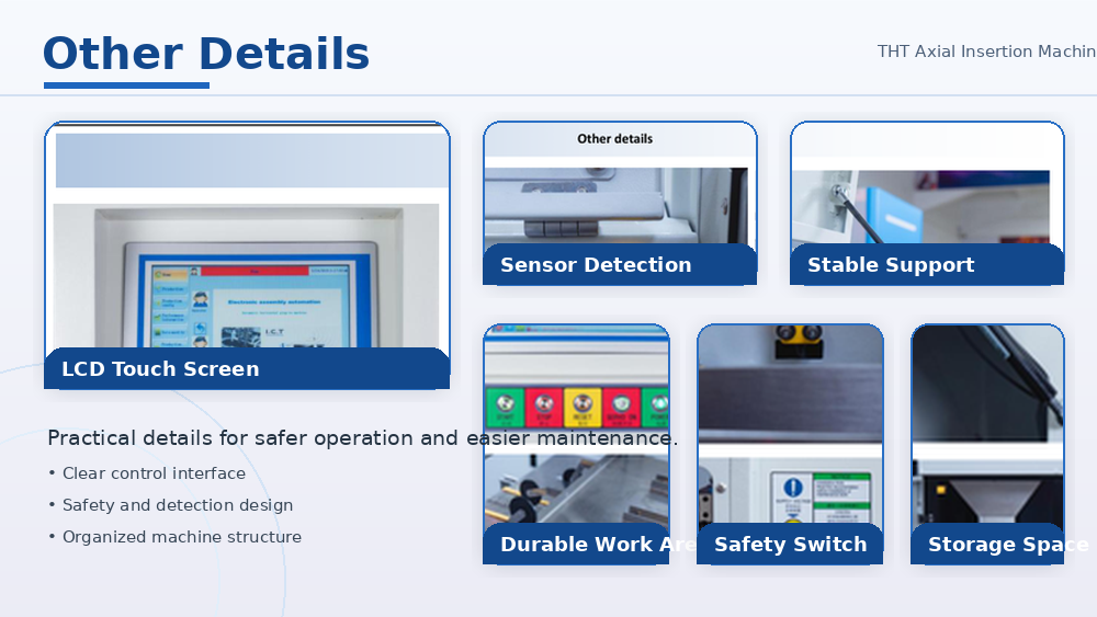 Other Details of THT Axial Insertion Machine Andere details van THT Axiale inbrengmachine