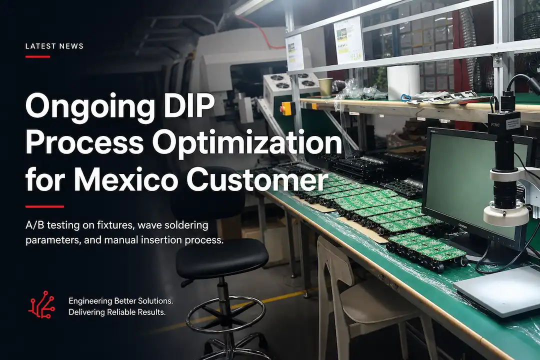ICT gaat door met het optimaliseren van het DIP-productieproces voor elektronicafabrikant Mexico.webp