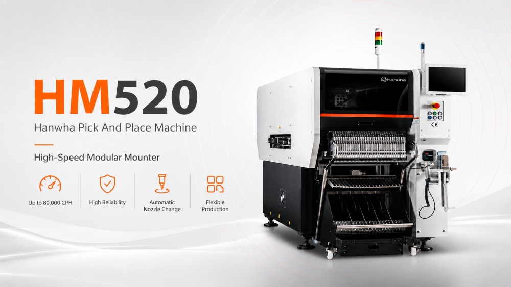 HM520 Hanwha pick-and-place-machine