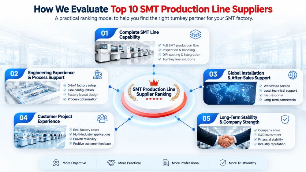 HOE de Top 10 SMT-productielijnen Suppliers.webp te evalueren